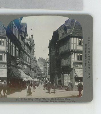 Hohe Weg (High Way) Hildesheim Germany Stereo-Travel Stereoview 