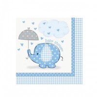 Servietten Baby, Blau, 33Cm, 16 StüCk - Baby Shower