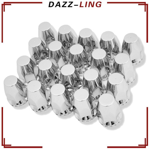 33mm Lug Nut Covers Chrome PushOn Semi Truck Peterbilt Kenworth (Pack of 20) eBay