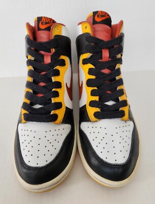 Nike Dunk High 2007 Black Orange Blaze Gold 309432-083 Mens Nike Dunk High 2007 Black Orange Blaze Gold 309432-083 Mens