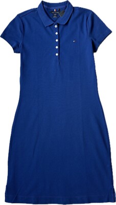 tommy hilfiger slim fit polo dress Tommy Hilfiger Slim Fit Striped Polo Dress - Midnight Turquoise - 70% Off
