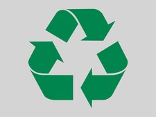 RECYCLING Bin Sticker Vinyl Decal Outdoor Waterproof Label Waste Basket Trash