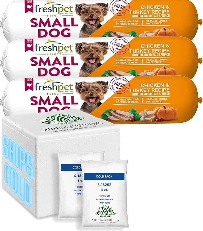 Freshpet Select Small Dog Chicken & Turkey Roll Bundle Pack 3