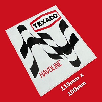 Texaco Havoline Championship Racing klassischer Vintage-Vinylaufkleber Rallye Rennen UK