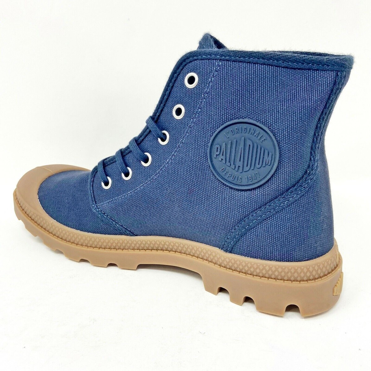 Palladium Men\'s Beige and Blue High-Top Boots Palladium Pampa Hi Mono Chrome Vintage Khaki Boots – Tower  main image 4
