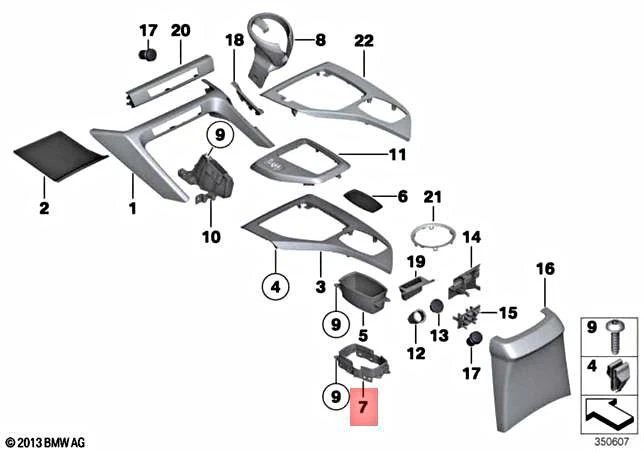 Genuine BMW X1 Zinoro 1E E84 M12 Frame Central Operating Unit 