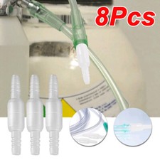 8X Conector Tubo Nasal Tubo Cánula Giratorio Adaptador Manguera de Oxígeno Desechable