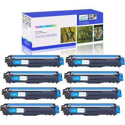 8PK TN225 Cyan Toner Cartrdge for Brother MFC-9130CW MFC-9330CDW MFC-9340CDW
