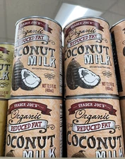3 PACK Trader Joe's Organic Reduce Fat Coconut Milk 13.5 fl oz each Pack