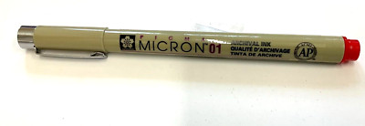 PIGMA MICRON 01 #XSDK01 #19 ARCHIVAL INK- RED