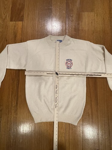 Vintage New York Giants WHITE NFL SWEATER BY NUTMEG Rare Good Condition USA - Picture 7 of 9