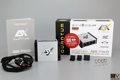 Mercedes W124 W210 R170 R129 Plug&Play ESX QS-TWO-ISO 2-Kanal Class D Verstärker