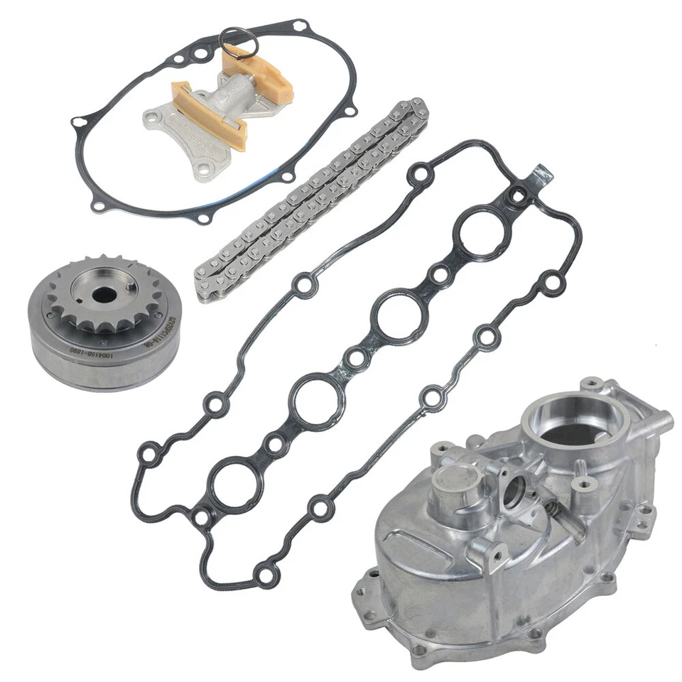 Kit de carcasa de árbol de levas de cadena de distribución para 05-08 Audi VW 2.0T A4 TT Golf Jetta Passat Foto 3 de 4
