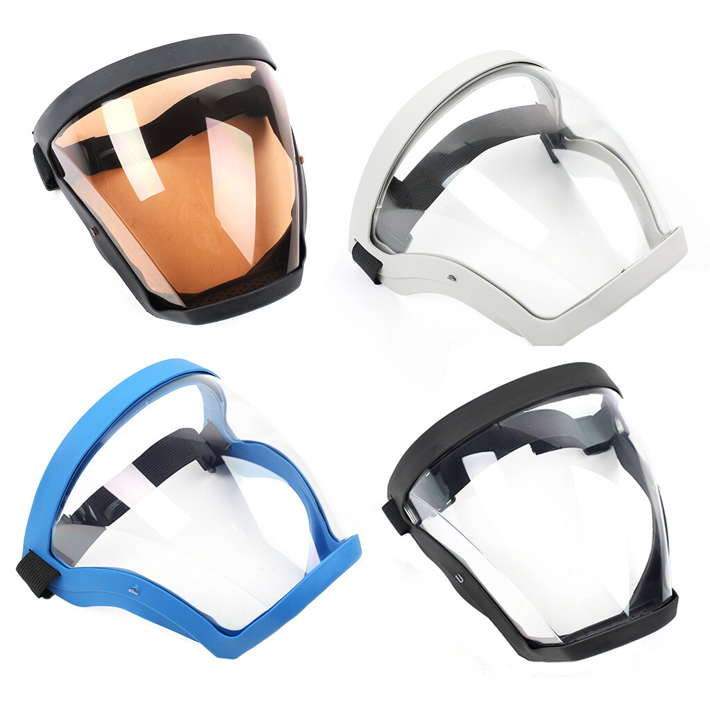 Full Face Shield Super Protective Head Cover Transparent Safety Mask Antifog eBay