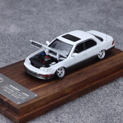 Fine Works 1/64 Scale LS400 XF10 White2 Diecast Car Model-for Car Model Fans New
