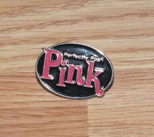 Black & Silver Tone Perfectly Posh Pink Collectible Souvenir Lapel Pin 