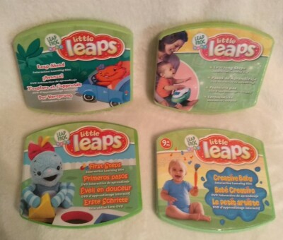 Leap Frog Baby Little Leaps Interactive DVDs Lot of 4 Preowned VG