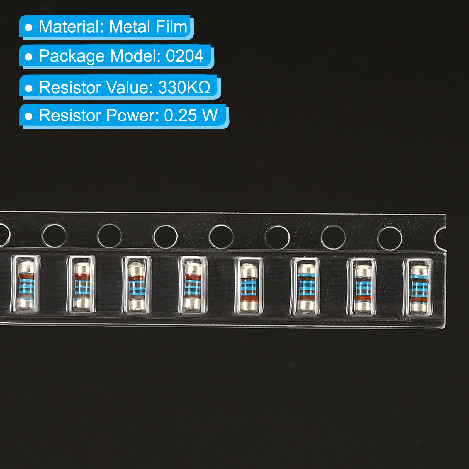 100 Résistances Film Carbone 18 KΩ 1/4W – Tolérance 5% – Axiales 4 Bandes – Pour Projets Électroniques DIY