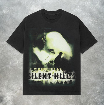 Silent Hill 2 T-Shirt Retro Y2K Horror Video Game Graphic Tee S-5XL