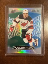 Jack Hughes UD Allure Color Flow Green-Blue 2024-25 CFL-23 New Jersey Devils