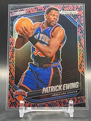 2024-25 Panini Prizm Black Patrick Ewing Snakeskin Prizms Case Hit SSP Knicks
