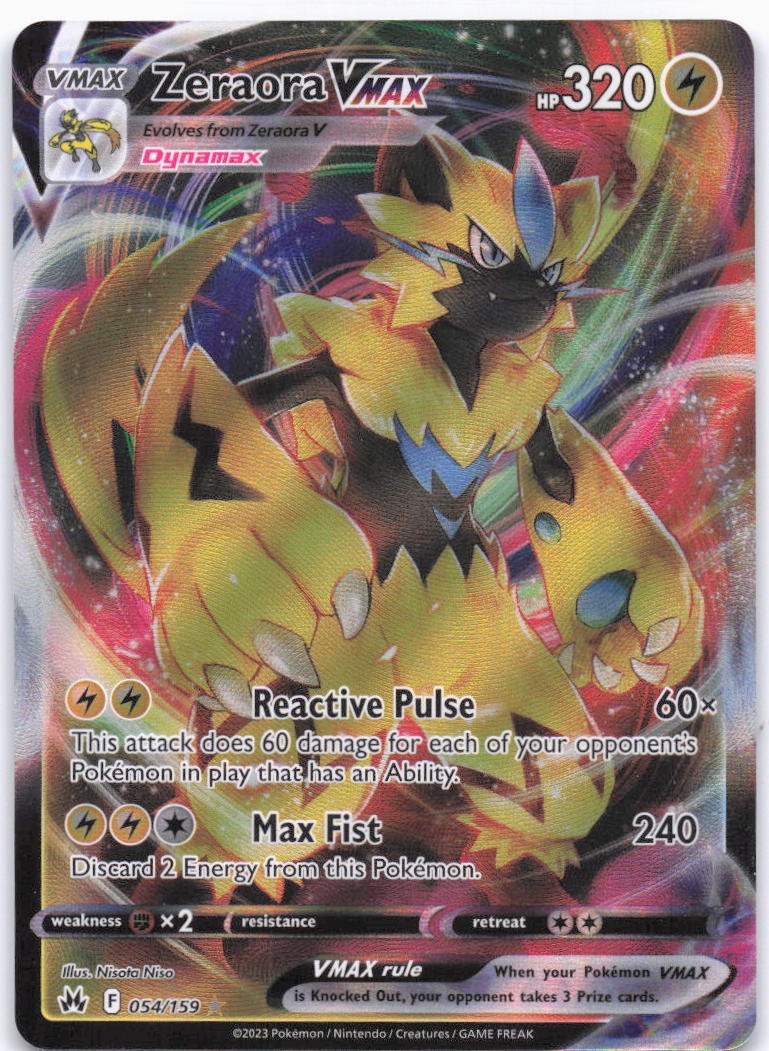 SWSH: Crown Zenith #054/159 Zeraora VMAX