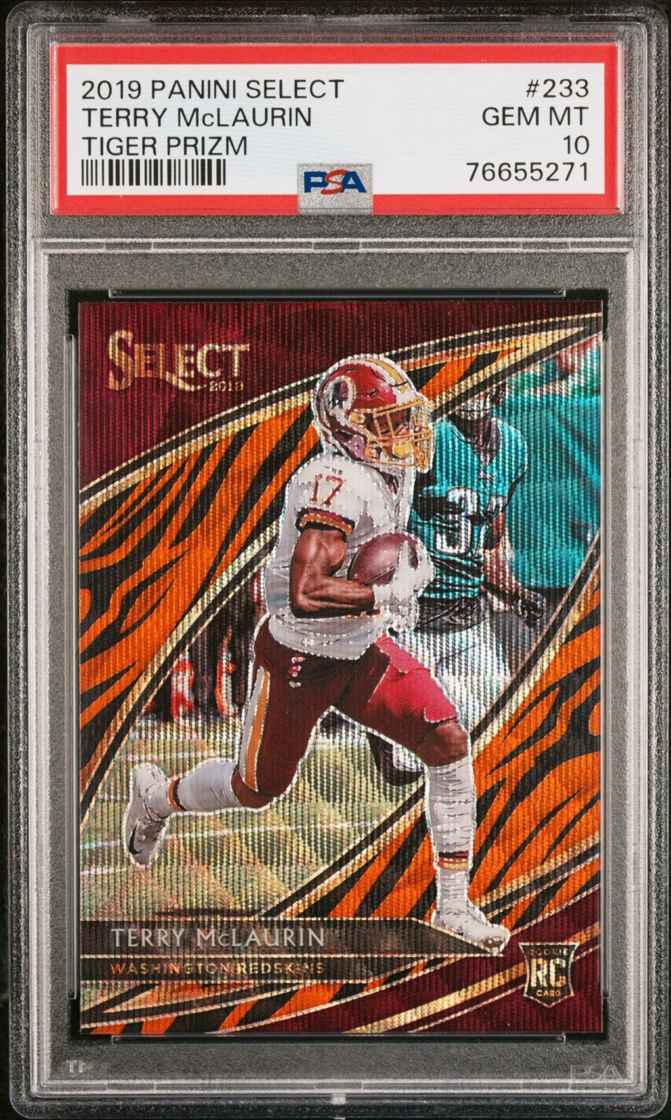 Terry McLaurin Panini Select #233 Tiger Prizm