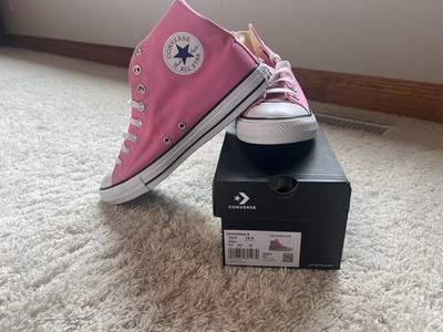 Converse Chuck Taylor All Star High Tops canvas hot pink, sz mens 10.5, wms 12.5