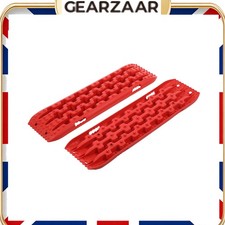 Red Tire Ladder Lift Mat 10T Capacity For Snow Mud Sand Off Road Recovery