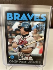 2021 Topps 1986 Baseball 35th Anniversary Black 295/299 Chipper Jones HOF