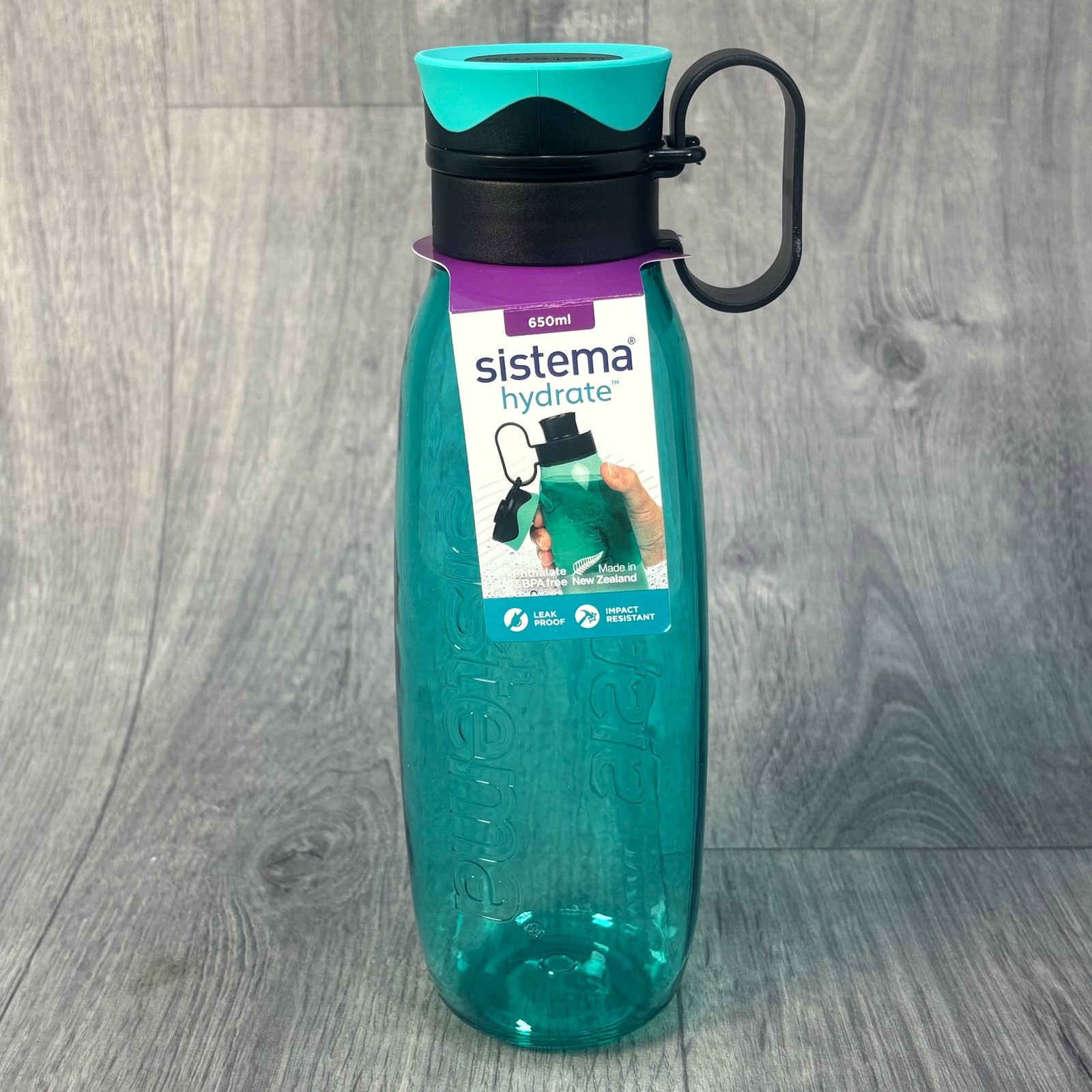 Sistema Hydrate Traverse Tritan Water Bottle 650ml BPA-Free Leakproof - Green