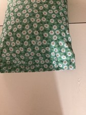Handmade Teal Daisy Cotton Pillow Case, Standard, Square and Travel/Child Size