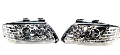 Headlights for 02-04 Audi A6 C5 Typ 4B Led Drl/ Turn Signal Projector