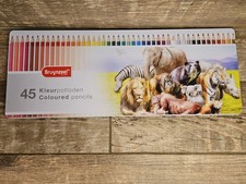 Bruynzeel Design Set of 45 Colouring Pencils Gently Used Tin Holland missing 1