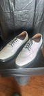 Dr. Martens Men's US 12 Leather White/Black Lace-Up Derby Dress Shoes — photo 2