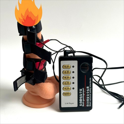 #ad E stim Shock Ring Electric Stimulation Therapy Adjustable Scrotum Stretcher BDSM $18.89