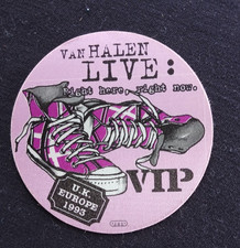 Van Halen Backstage Pass Europe 1993  Tour V.I.P. Eddie Vanhalen Shoes Rare 