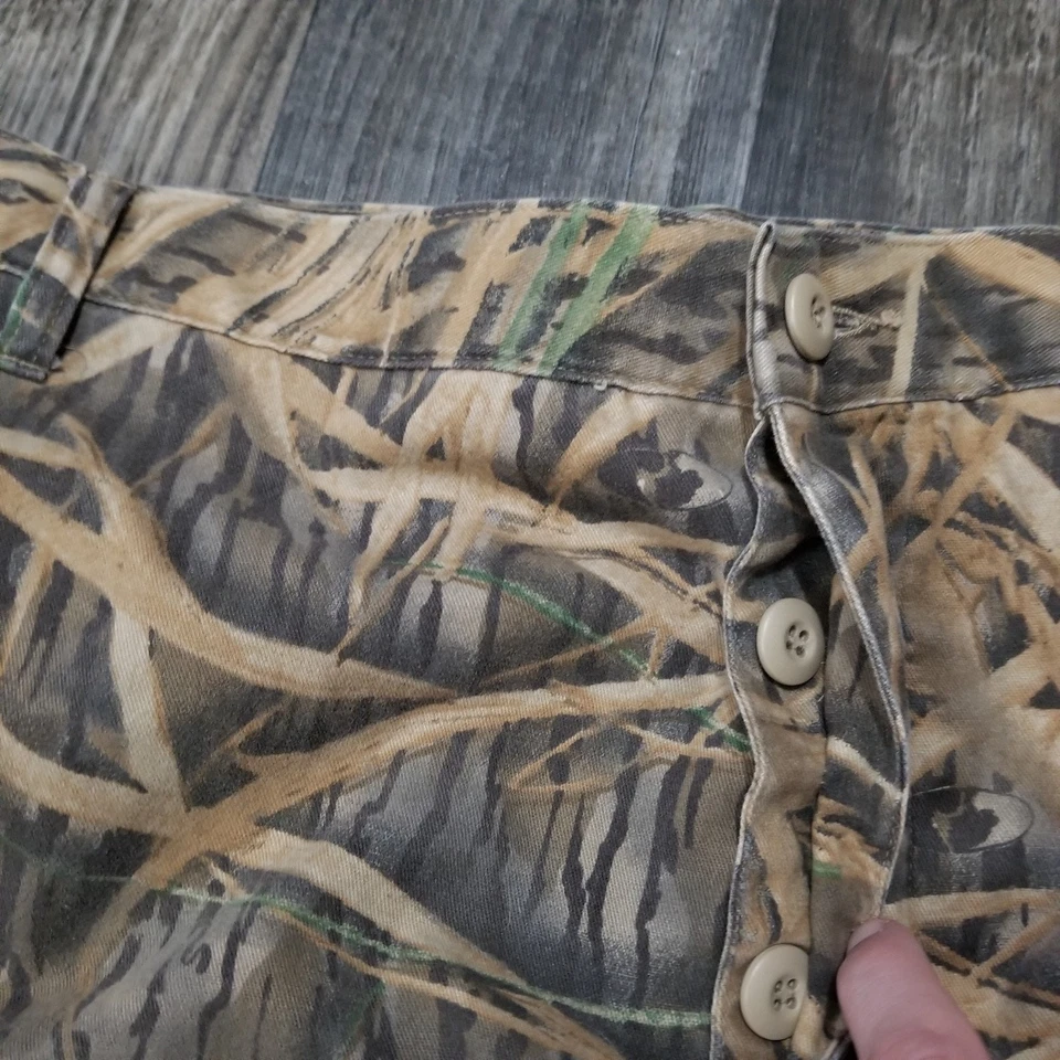 Брюки мужские Cabelas 3XL желтовато-коричневые с регулируемой талией брюки-карго с лезвием трава камуфляж - Изображение 2 из 4