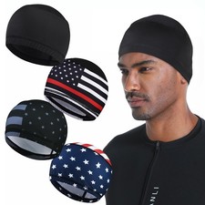 4PCS Cooling Skull Caps for Men, Hard Hat Liner Helmet Liner Cycling Cap Runn...