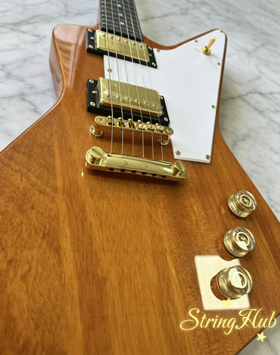 US Warehouse 1958 Korina Electric Guitar Antique Natural HH pickup Fast Ship