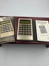Vintage Texas Instruments TI-1750 Calculator Set 1970s Slimline Calculator