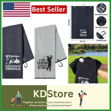 Delightful 2-Pack Embroidered Golf Towels - Perfect for Retirement Gifts