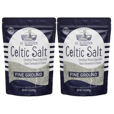 Natural Fine Ground Celtic Salt, 1.1lb Pack of 2 - Gourmet Cooking Essential
