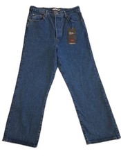 Levis Ribcage Straight Ankle Jeans 30x27 Button Fly Medium Wash NWT 98.00 MSRP