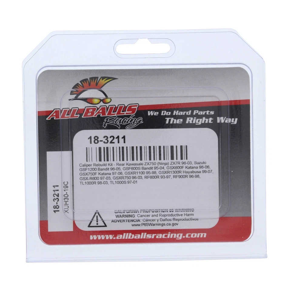 New All Balls Rear Caliper Rebuild Kit 18-3211 for Suzuki GSF 600 S Bandit 95-04 - Image 4 of 4