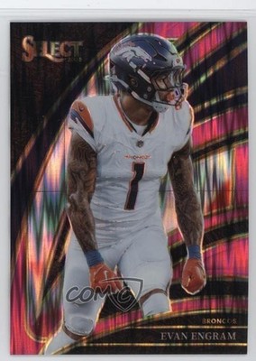2025 Panini Select Club Level Pink Shock Prizm Evan Engram #210 1th0