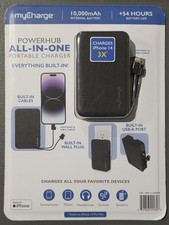 myCharge - POWERHUB  10,000mAh Charge for Most USB Enables Devices +54 Hours