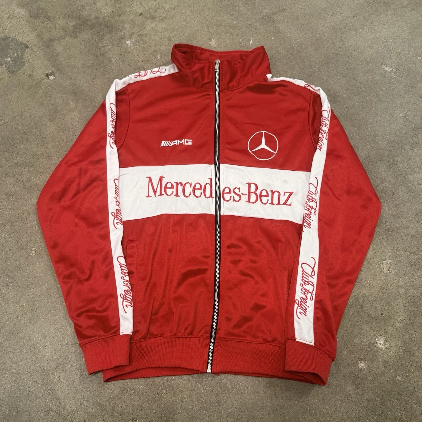 Mercedes Benz- AMG Mens Jacket Adult Medium Red Full Zip -Club Foreign - product detail image 1