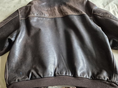 Vintage American A2 Avirex Leather Flight Jacket - Picture 3 of 5