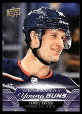2023-24 Upper Deck UD Canvas YG Samuel Knazko Rookie Columbus Blue Jackets #C379